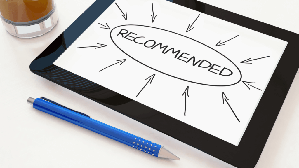 Customer browsing personalized product recommendations.
