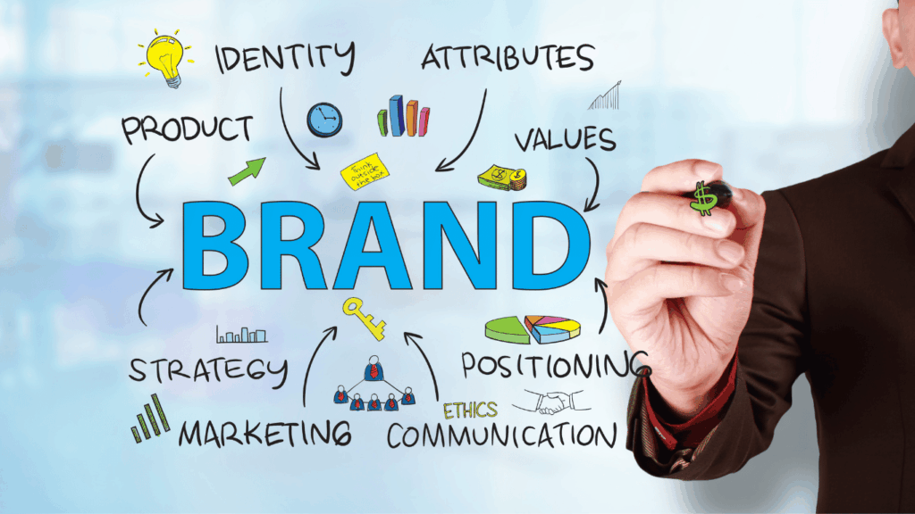 Brand Development Strategist creating a strong brand identity.