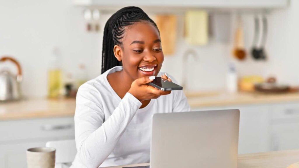 Professional virtual assistant managing business tasks remotely